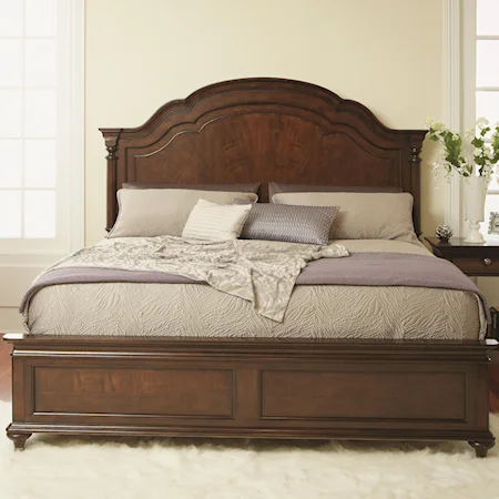 King Wood Panel Bed